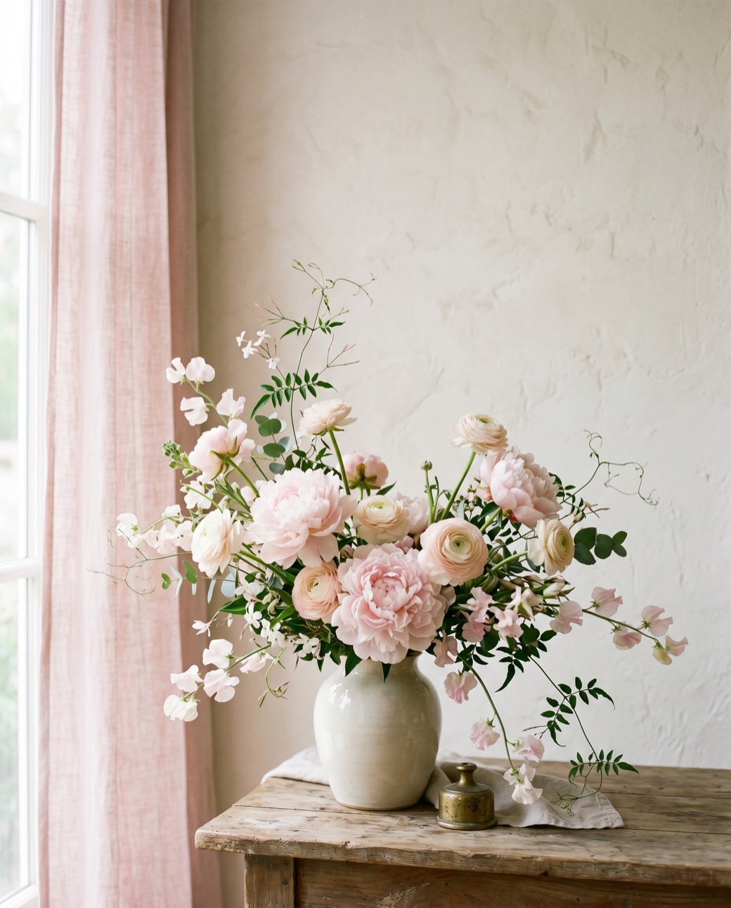 Editorial floral arrangement — placeholder for portrait
